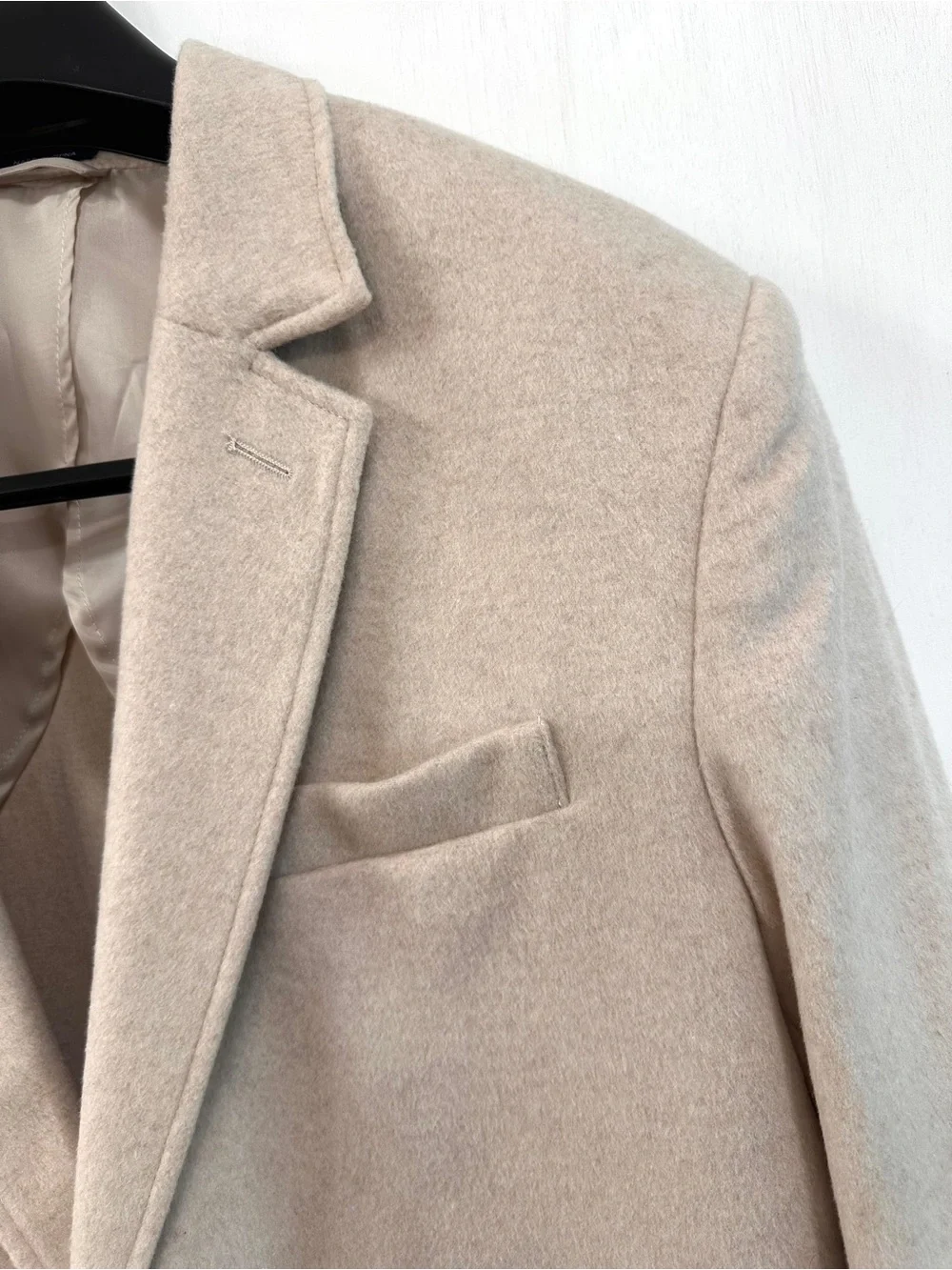 $198 Stafford 54% Wool 20% Cashmere Blend Sport Coat Blazer Men’s Sz L Taupe
